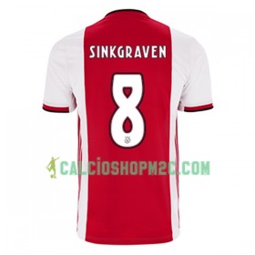 Ajax Amsterdam Daley Sinkgraven 8 Maglia Prima 2019/2020 Manica Corta
